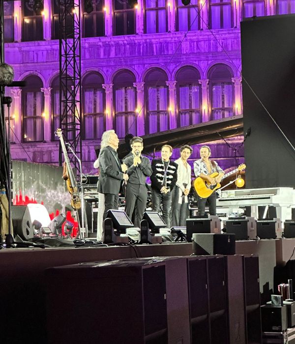 IMA presente al backstage del concerto dei Pooh in Piazza San Marco a Venezia, con tantissimi super ospiti!